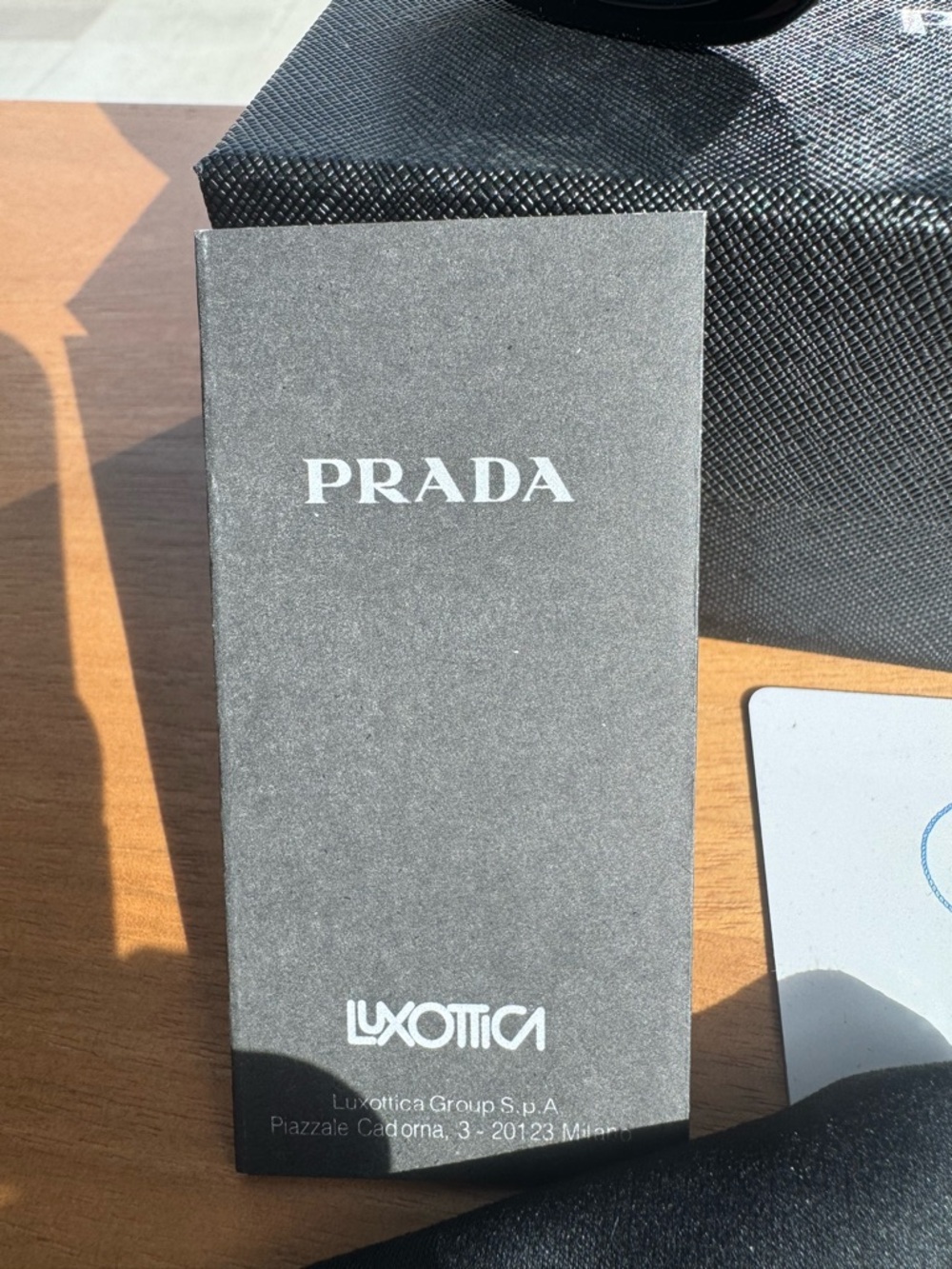 Prada Black Oversized Rectangular Men's Sunglasses - Picture 2 of 5